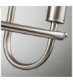 Capitol Wall Light Brushed Nickel Steel