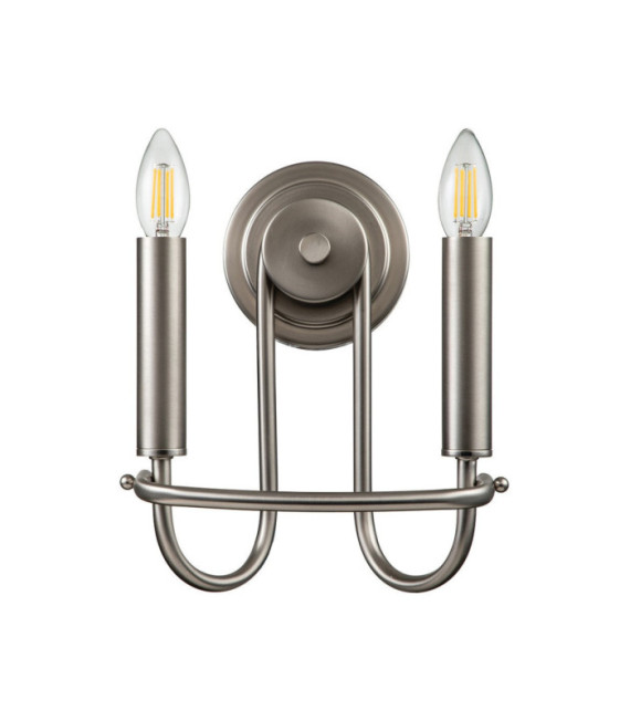 Applique murale Capitol Acier Nickel brossé