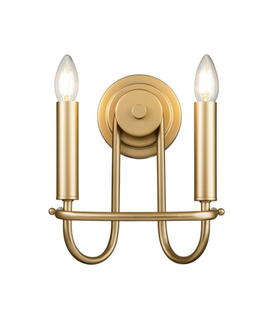Lampada da parete Capitol Acciaio Ottone verniciato naturale