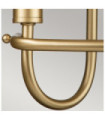 Capitol wall light Steel Natural painted brass