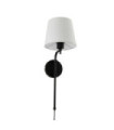 Munich wall light Mild steel Matt black, natural