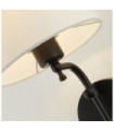 Applique murale Munich Acier doux Noir mat, naturel