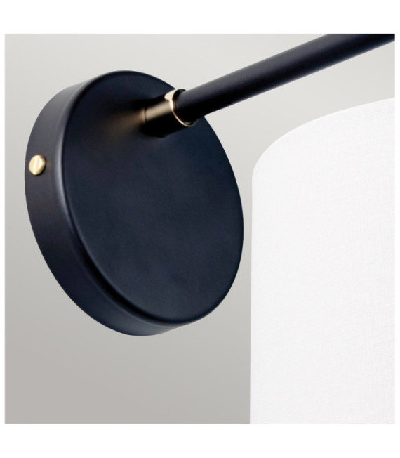 Balance Wandleuchte Acryl, Stahlschirme Schwarz