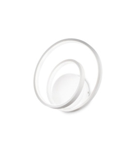 Lampada da parete a LED OZ Metallo, Plastica Bianca
