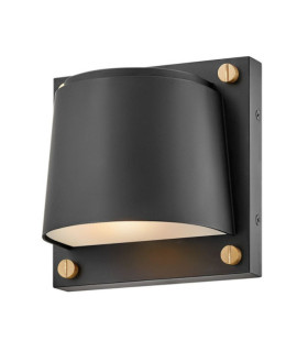 Lampada da parete per esterni Scout composita resistente alle intemperie nera