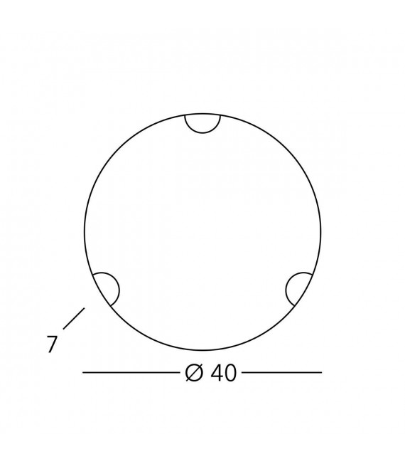 MOND Deckenleuchte Antik Messing 2 Glühbirnen
