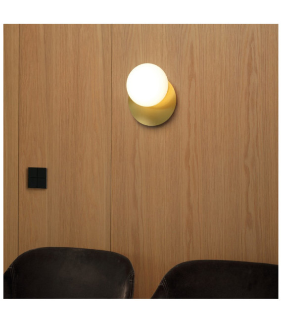 NINFEA wall light Glass, Metal Brass