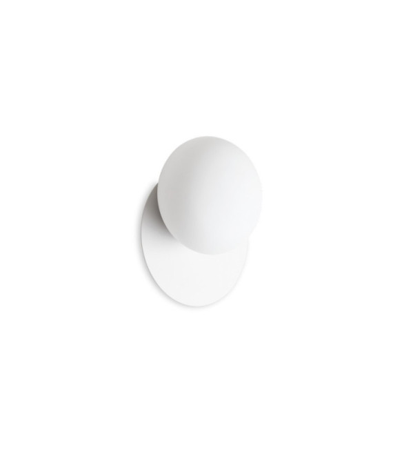 Lampada da parete NINFEA in vetro, metallo bianco
