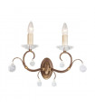 plafonnier ventilateur vintage 2 ampoules e27 max 60w brun patiné