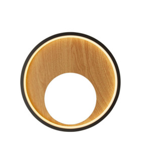 Curio LED-Wandleuchte Baustahl, Silikon Schwarz, Braun