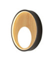 Curio LED wall light Mild steel, silicon Black, Brown