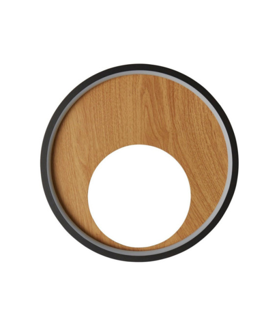 Curio LED wall light Mild steel, silicon Black, Brown