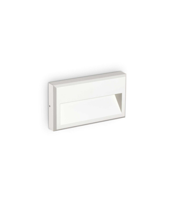 Lampada da parete per esterni Febe in alluminio bianco