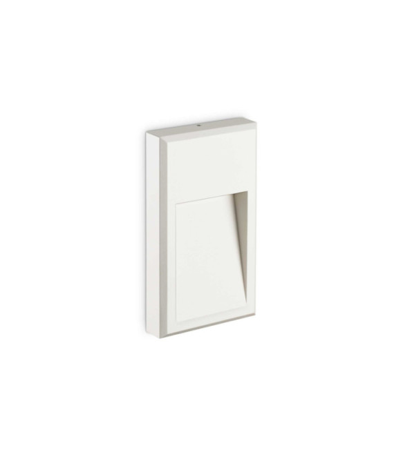 Lampada da parete per esterni Febe in alluminio bianco