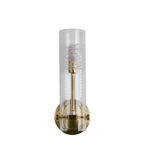 Lampada da parete Bagno Scope Acciaio dolce, vetro Ottone