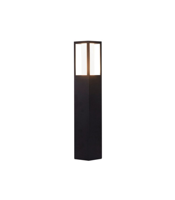 Avenue garden bollard Aluminum, polycarbonate Black