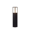 Avenue garden bollard Aluminum, polycarbonate Black
