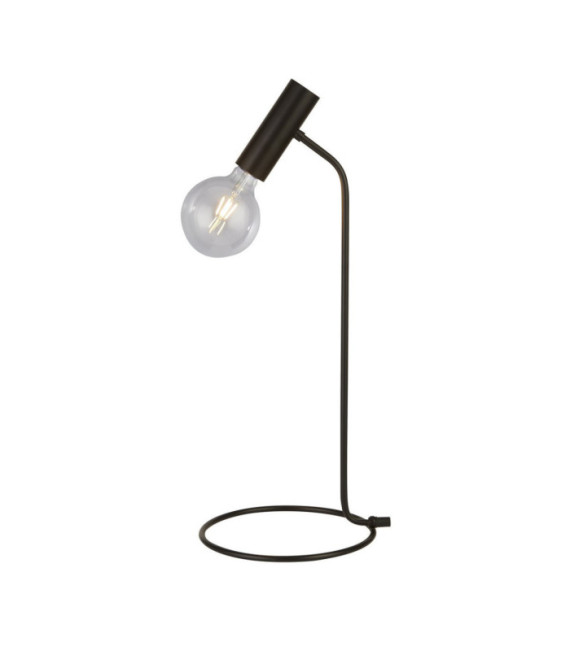 Lampe de table Dulwich Acier doux Noir mat