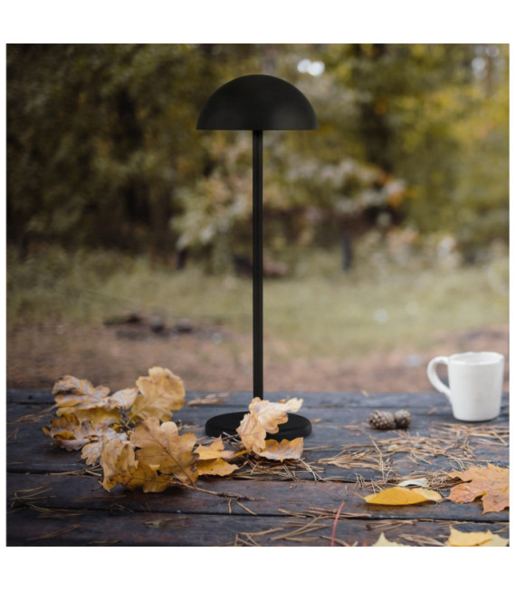 Lampada da tavolo a LED per esterno Portabello Alluminio Nero opaco