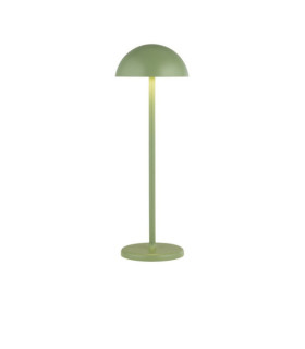 Portabello outdoor LED table lamp Clear Aluminum, matt green