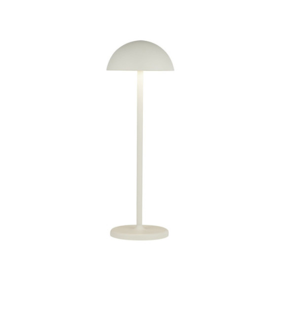 Lampe de table LED extérieur Portabello Aluminium Blanc mat, clair
