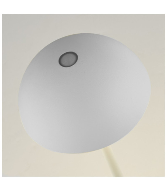 Portabello outdoor LED table lamp Aluminum Matt white, clear