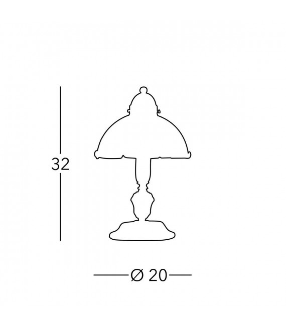 Lampe de table style cosy NONNA 1 ampoule