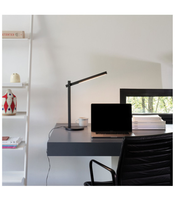 Lámpara de mesa LED PIVOT Plástico Negro