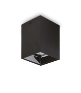 Plafoniera Nitro Metallo, Alluminio Nero Opaco