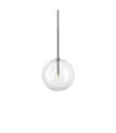 EQUINOXE Pendant Lamp Glass, Chrome Metal