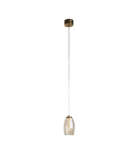 Suspension Cyclone Verre,acrylique,acier moyen Bronze