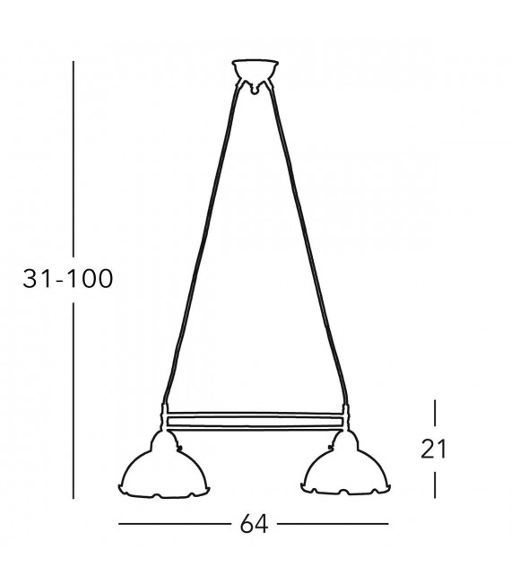 Accoglienti candelabri NONNA in ottone anticato 2 lampadine