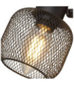 Barre de spots Meshy Acier doux Sable Noir