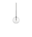 EQUINOXE Pendant Lamp Glass, Chrome Metal