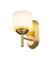 Feiss wall light Opal glass, Brushed brass steel