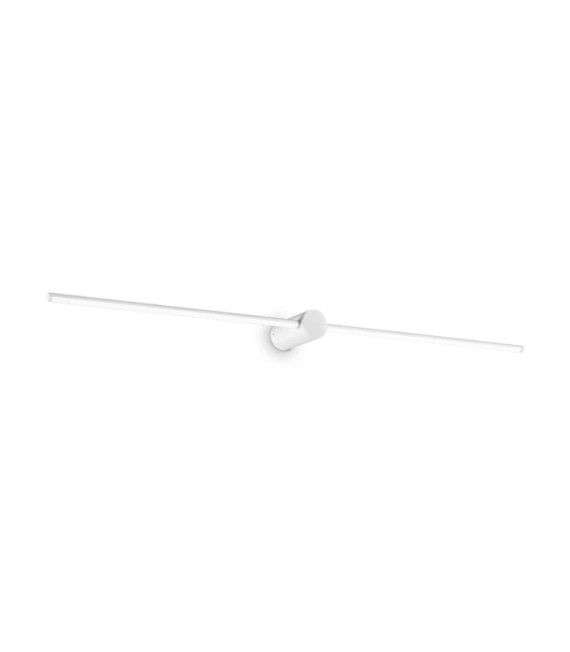 Filo Metal Bathroom Mirror Light, White Aluminum