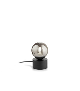 PERLAGE Lámpara de mesa Vidrio, metal negro