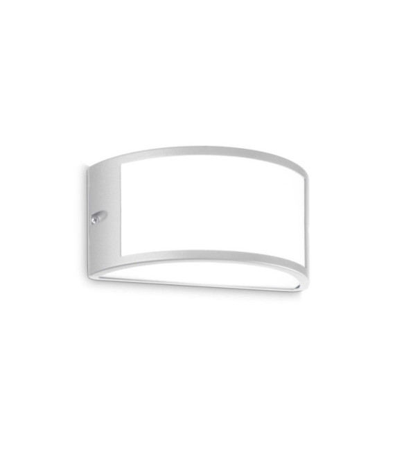 Außenwandleuchte Rex-1 Metall, graues Aluminium