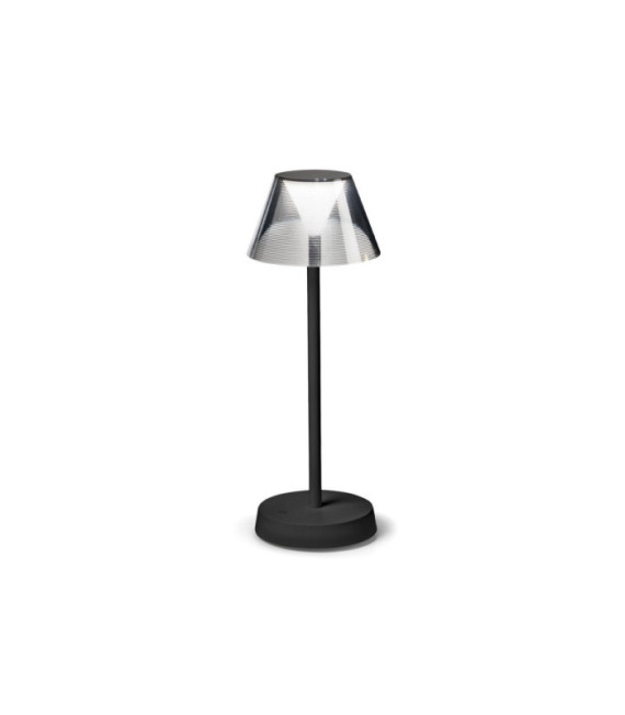 Lámpara de mesa LED LOLITA Metal, Plástico Negro