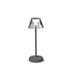 Lampe de table LED LOLITA Métal,Plastique Gris foncé