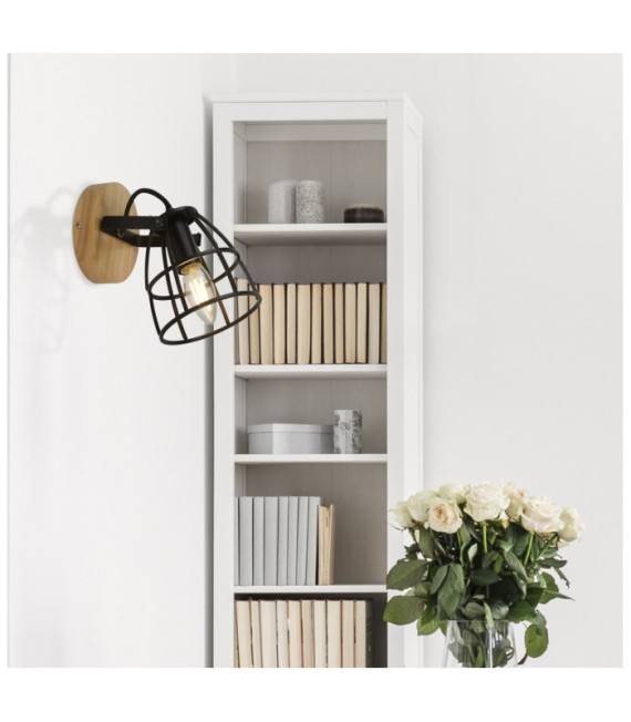 Spot Vision Mild Steel Wood, Matt Black