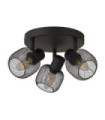 Multiple spotlight Meshy Mild steel Sand Black
