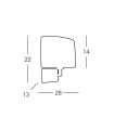 Applique murale SAND laiton 1 ampoule