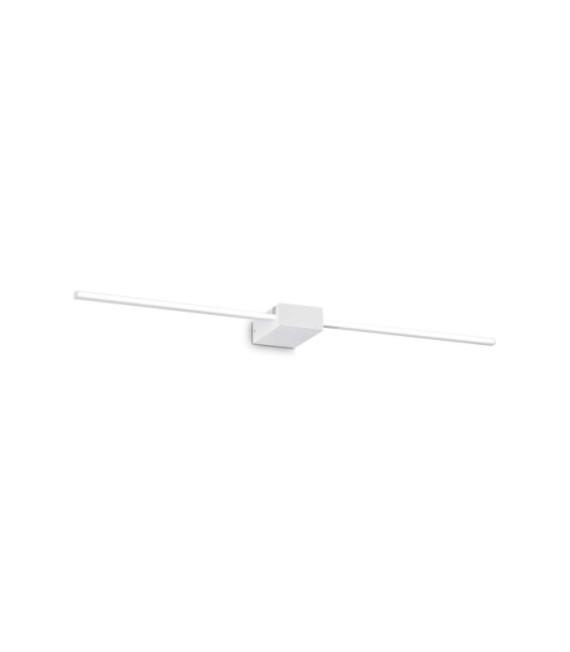 Theo aplique LED Metal, Plástico blanco