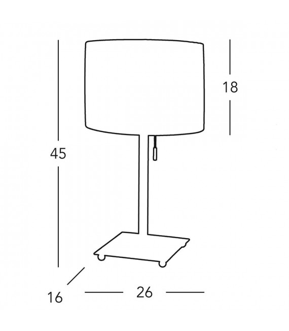 Lampe de table SAND nickel 1 ampoule