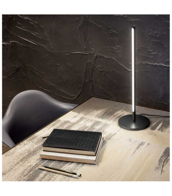 Lampada da tavolo Filo LED Metallo, Alluminio Nero