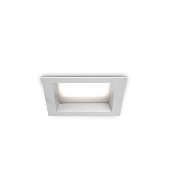 Downlight empotrable Basic Plástico, Aluminio Blanco Mate