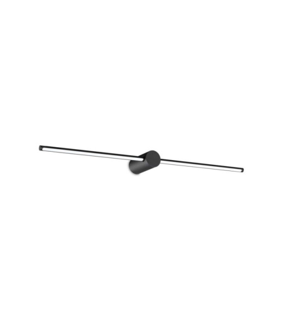 Lámpara de espejo de baño de metal Filo, aluminio negro