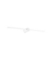 Filo Metal Bathroom Mirror Light, White Aluminum