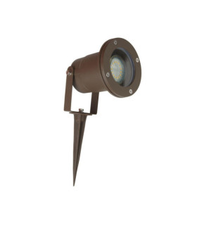 Lampe sur piquet extérieur Spikey Aluminium,verre Brun rouille